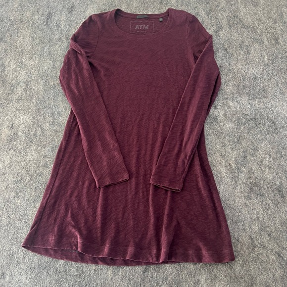ATM Anthony Thomas Melillo Tops - ATM Anthony Thomas Melillo long-sleeve t-shirt dress size small merlot